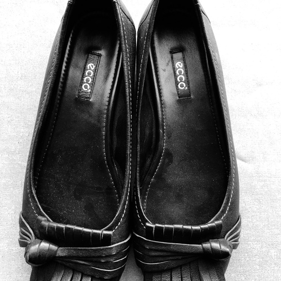 New Ecco Black Penny Loafers size 37 US 6 - Picture 5 of 6